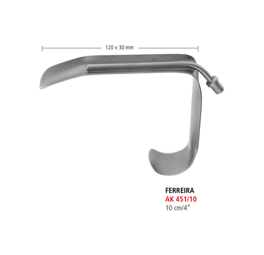 Ferreira Retractor With Fibre Optic