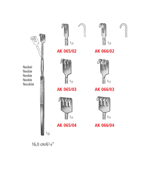 Flexible Skin Hook Retractor