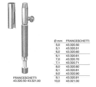 Franceschetti Keratoplasty Trephine