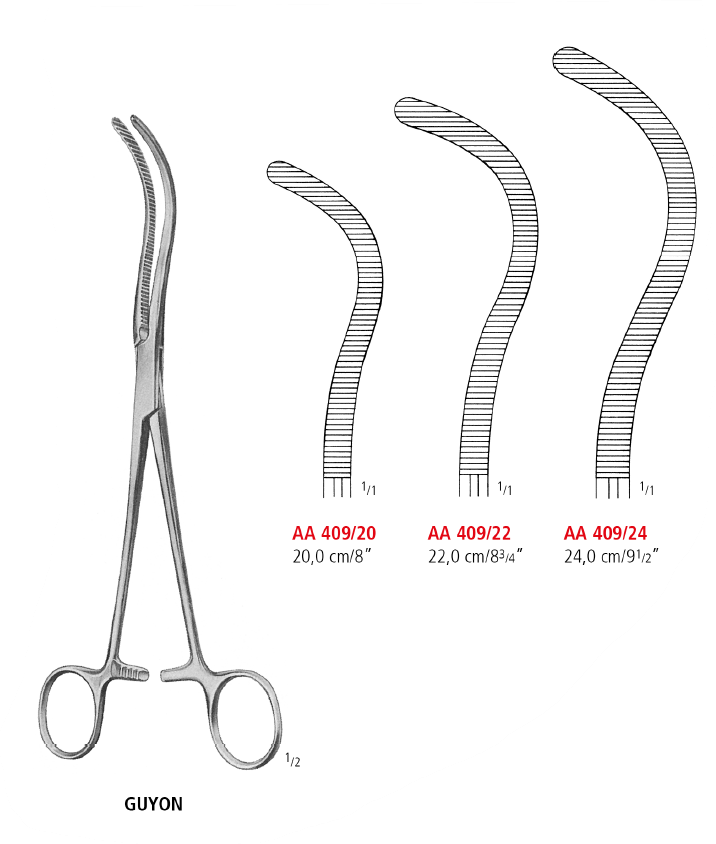 Guyon Kidney Pedicle Clamp