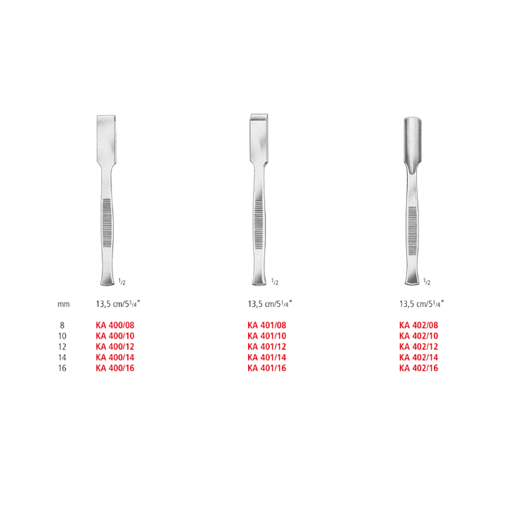 Chisels, Gouges and Osteotomes