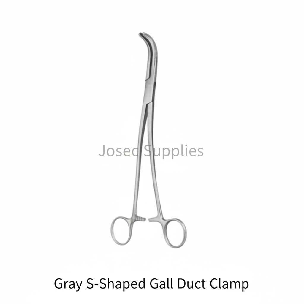 Gray S-Shaped Gall Duct Clamp