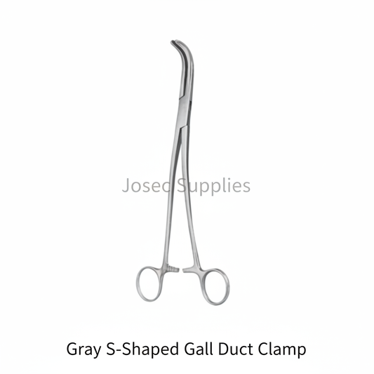 Gray S-Shaped Gall Duct Clamp