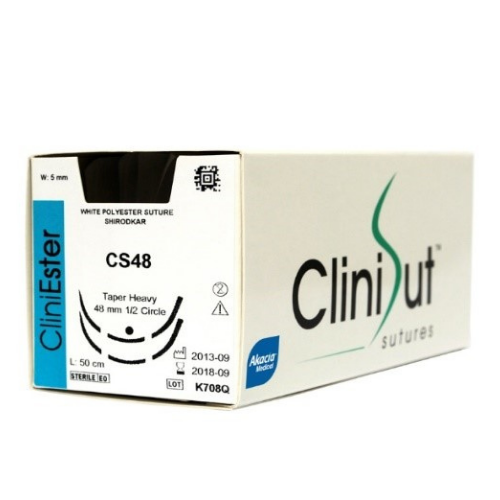 Green Braided Polyester Non-Absorbable Sutures - CliniEster