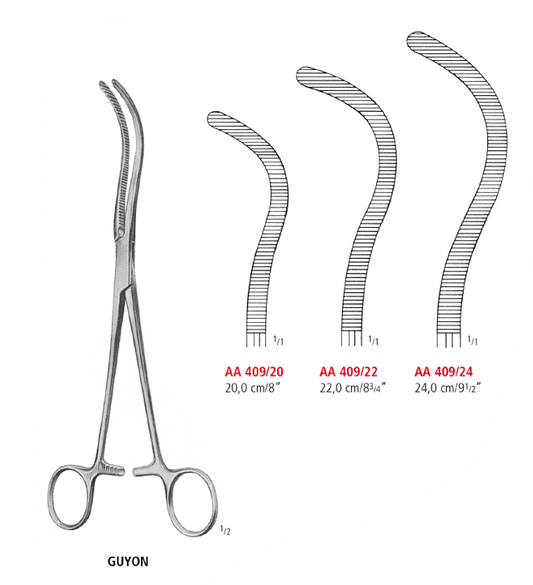 Guyon Kidney Pedicle Clamp