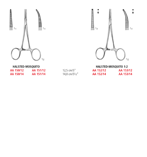 Halsted-Mosquito Fine Artery Forceps