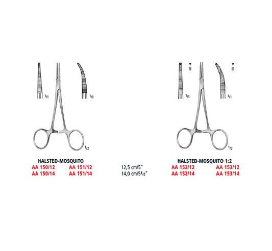 Halsted-Mosquito Fine Artery Forceps