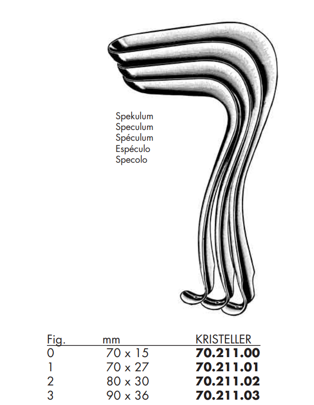 Kristeller Vaginal Speculum and Retractor