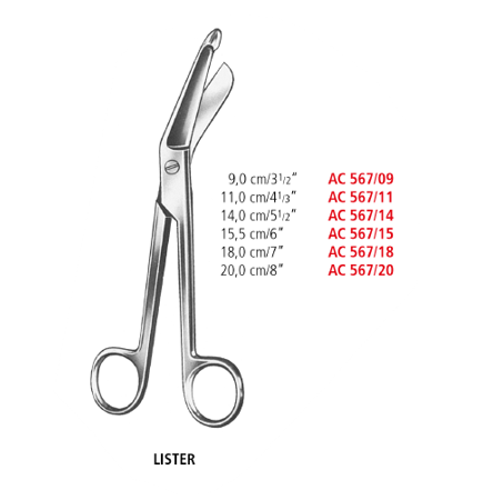 Lister Bandage Scissors