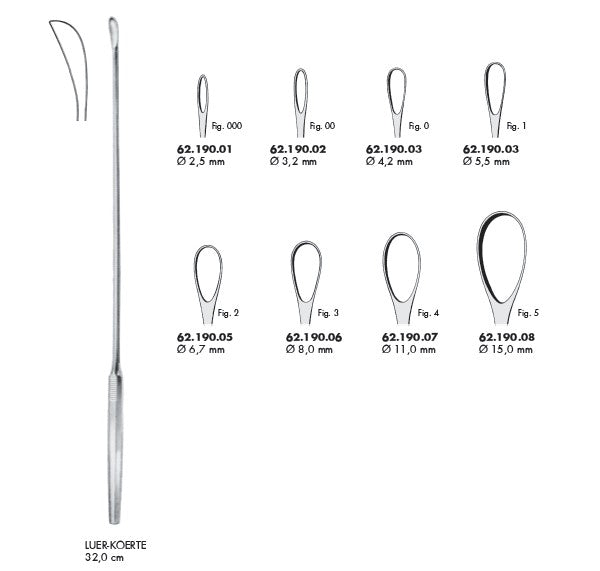 Luer-Koerte Gall Stone Scoop - Josec Supplies