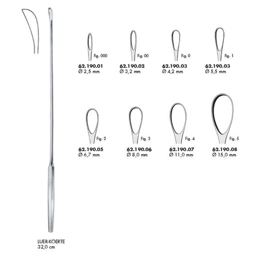 Luer-Koerte Gall Stone Scoop - Josec Supplies