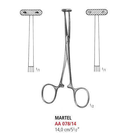 Martel Scalp Flap Forceps