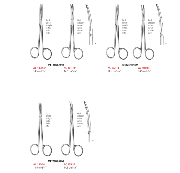 Metzenbaum Dissecting Scissors