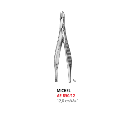 Michel Clip Applying and Removing Forceps