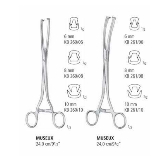 Museux Uterine Vulsellum Forceps