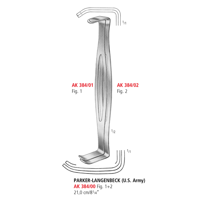 Parker-Langenbeck (U.S.Army) Retractor