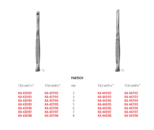 Partsch Bone Chisel and Gouge