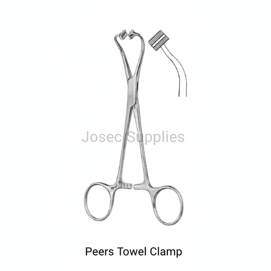 Peers Towel Clamp with close-up gripping tip detail by Josec Supplies