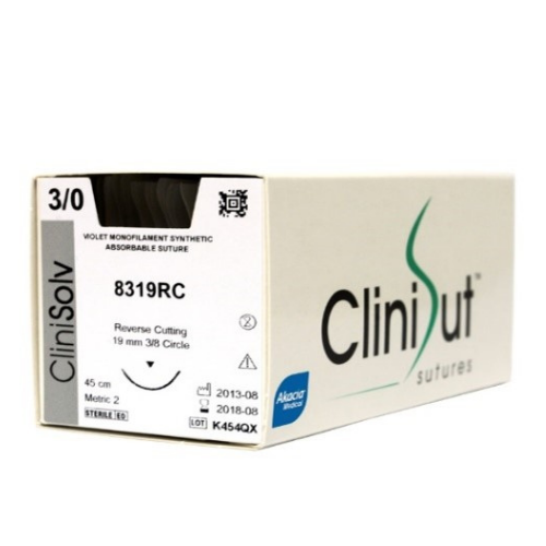Poly P-Dioxanone Monofilament Synthetic Violet Absorbable Sutures - CliniSolv