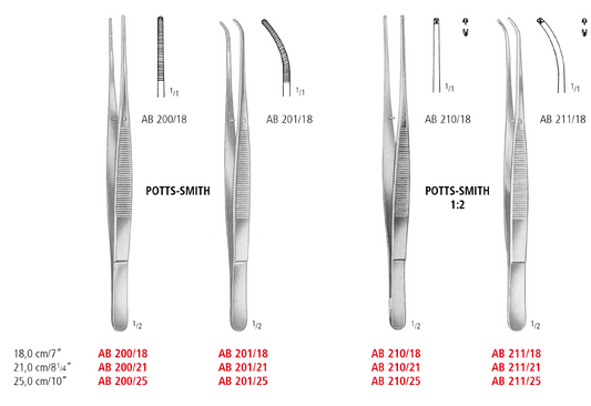 Potts-Smith Dressing Forceps