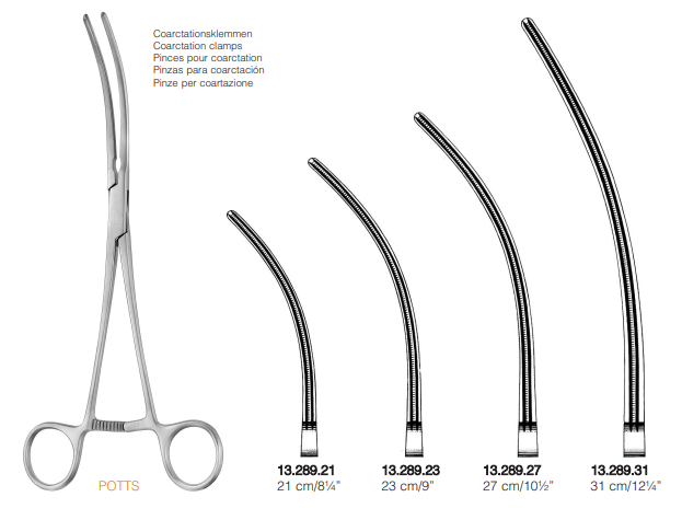 Potts Coarctation Forceps