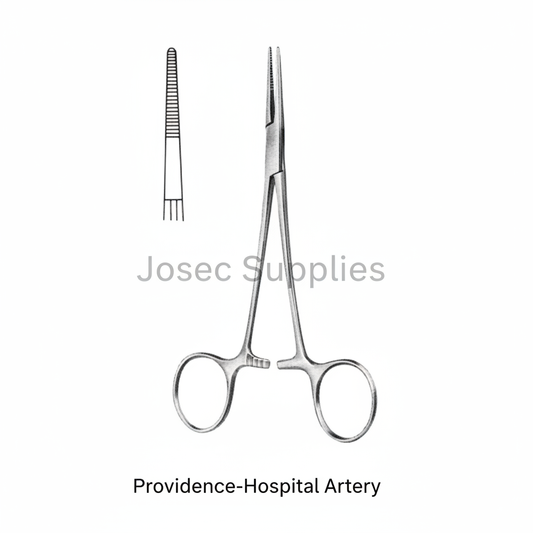 Providence-Hospital Artery surgical instrument with serrated jaw detail by Josec Supplies