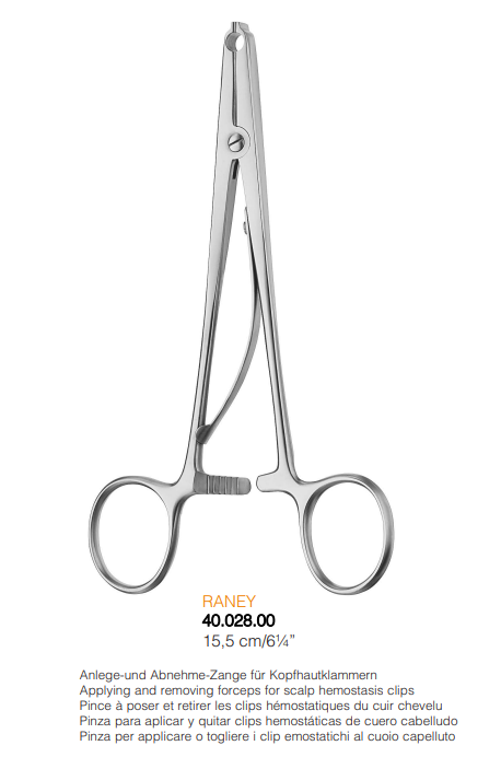 Raney Scalp Clip Applying Forceps