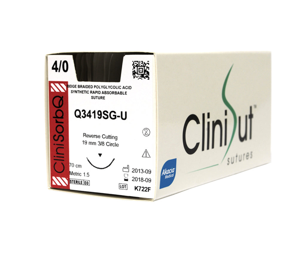 Rapid Absorption Undyed Braided PGA Suture - CliniSorb Q