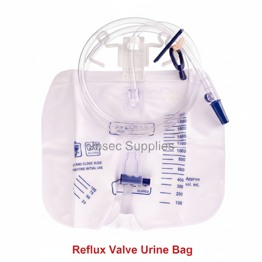 Reflux Valve Urine Bag