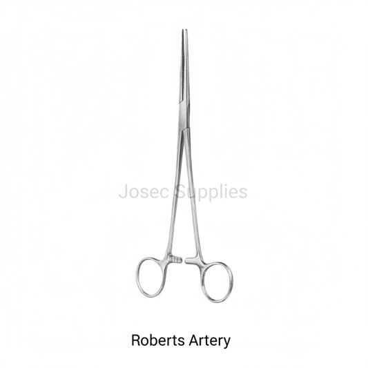 Roberts Artery Forceps on a white background