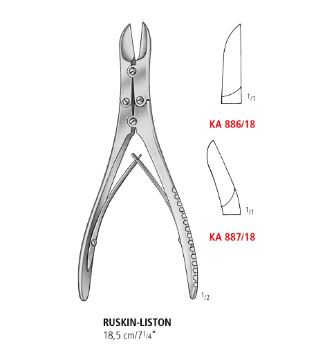 Ruskin-Liston Bone Cutting Forceps