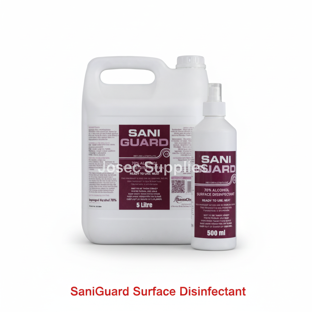 SaniGuard Surface Disinfectant containers