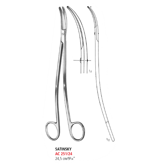 Satinsky Thoracic Scissors