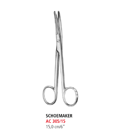 Schoemaker Goitre Enucleation Scissors