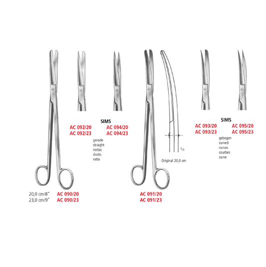 Sims Gynaecological Scissors