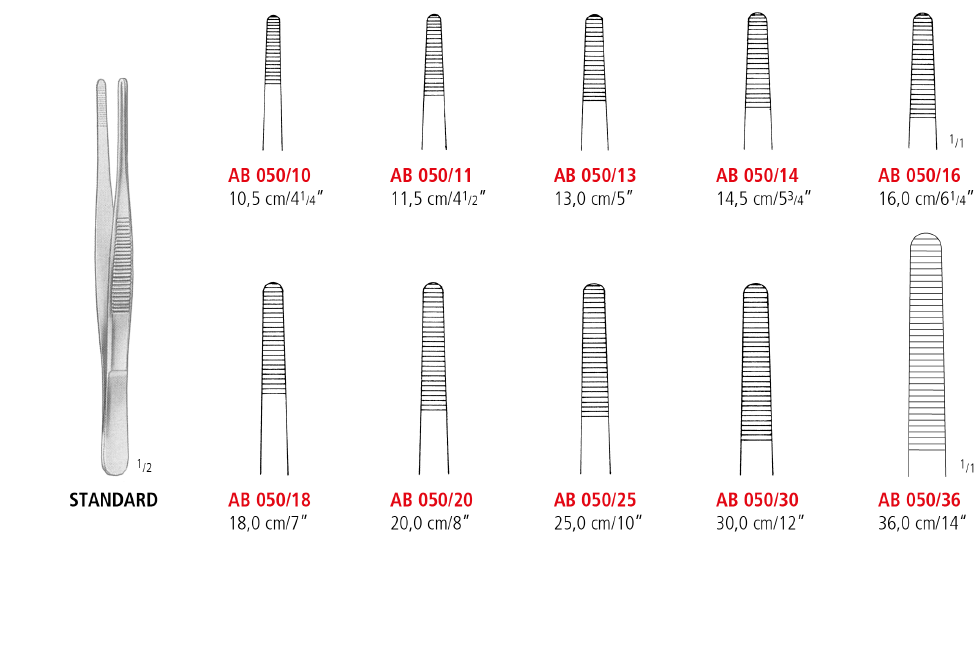 Standard Thumb and Tissue Forceps