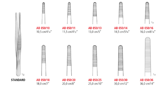 Standard Thumb and Tissue Forceps