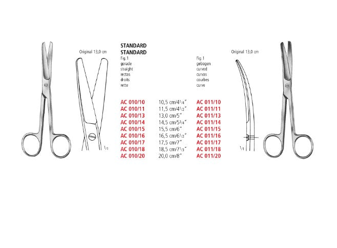 Standard Operating Scissors