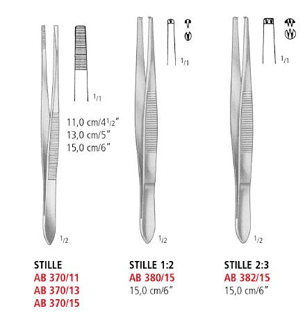 Stille Thumb and Tissue Forceps