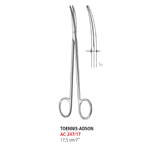 Toennis-Adson Dissecting Scissors