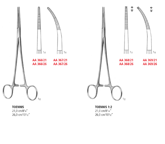 Toennis Hemostatic Forceps