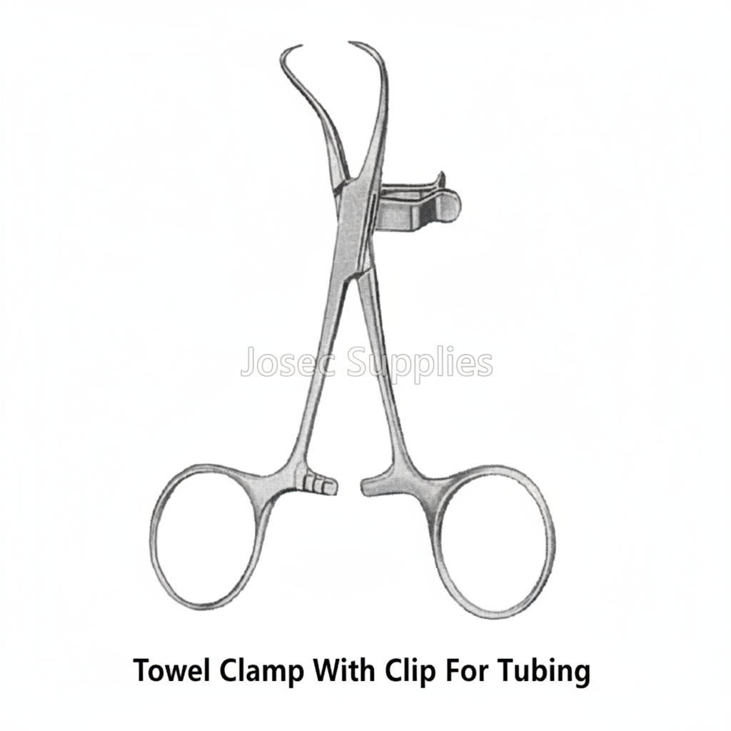 Towel Clamp With Clip For Tubing