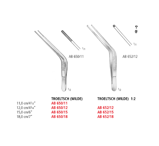Troeltsch (Wilde) Ear Dressing Forceps