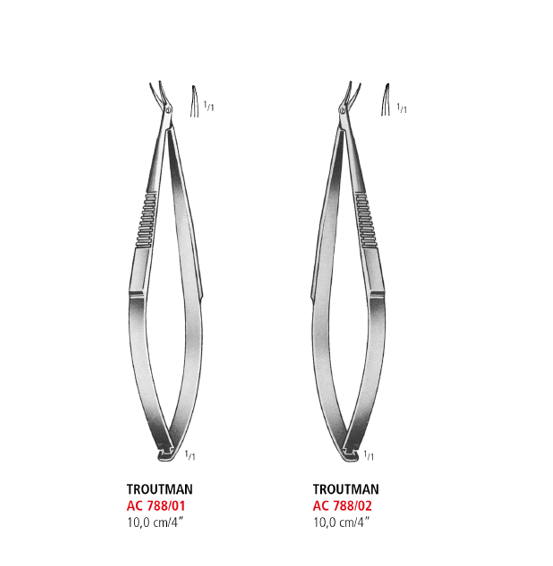 Troutman Corneal Scissors