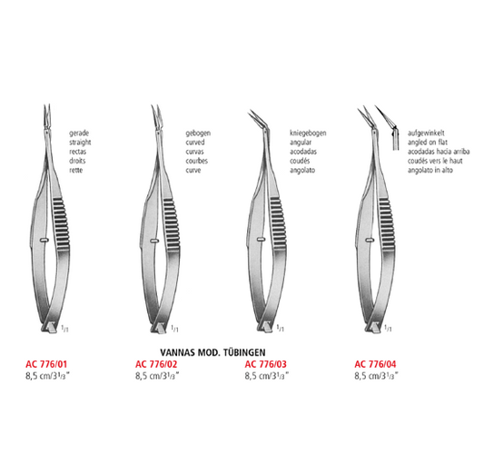 Vannas Modified Tübingen Cataract Scissors