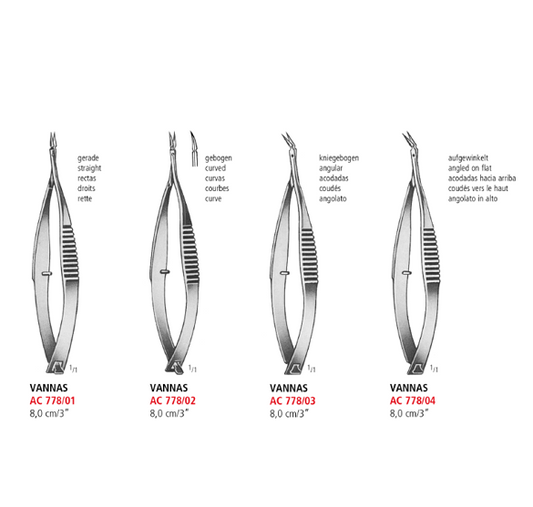 Vannas Secondary Cataract Scissors