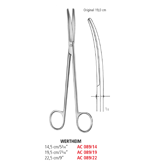 Wertheim Operating Scissors