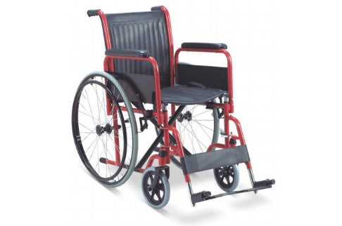 Wheelchair Steel / PVC With Detachable Arm And Foot Rest- FS903