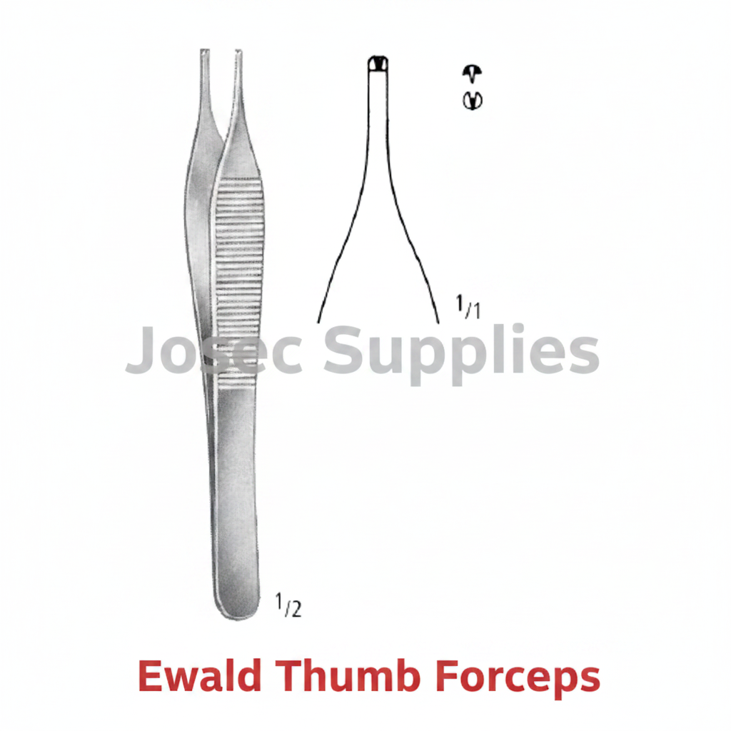 Ewald Thumb Forceps
