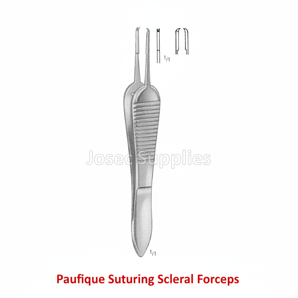 Paufique Suturing Scleral Forceps